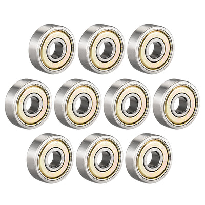 Harfington Uxcell Deep Groove Ball Bearing 626ZZ Double Shield, 6mm x 19mm x 6mm Carbon Steel Bearings, 10pcs