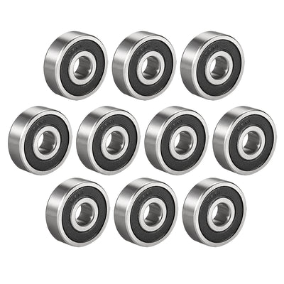 Harfington Uxcell Deep Groove Ball Bearings Metric Single Sealed Chrome Steel P0 Z2 Level