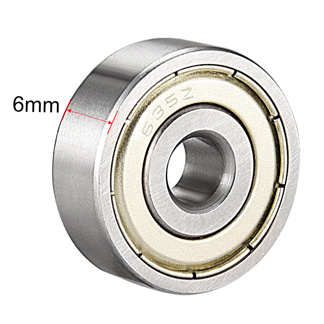 uxcell Uxcell Deep Groove Ball Bearings Metric Single Shielded Chrome Steel ABEC1 Z2