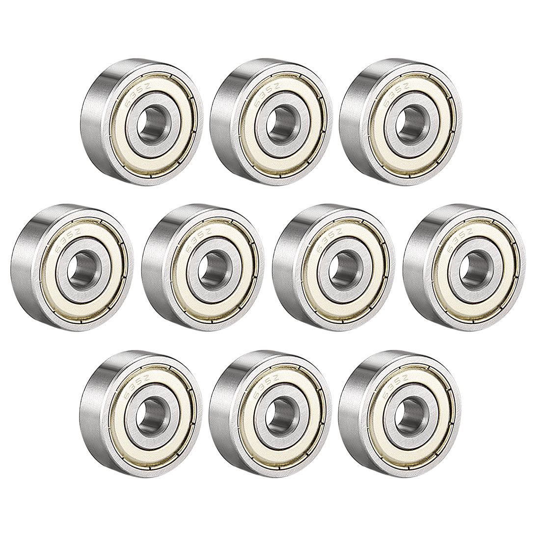 uxcell Uxcell Deep Groove Ball Bearings Metric Single Shielded Chrome Steel ABEC1 Z2