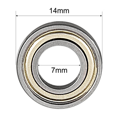 Harfington Uxcell Deep Groove Ball Bearings Metric Double Shield Carbon Steel