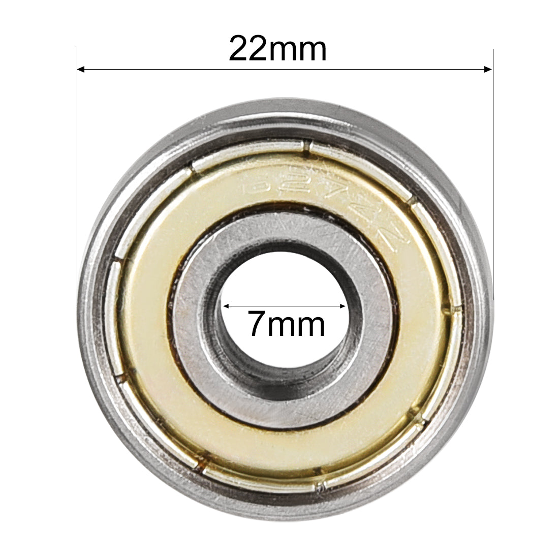 uxcell Uxcell Deep Groove Ball Bearings Metric Double Shielded Carbon Steel Bearings