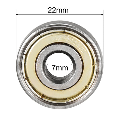 Harfington Uxcell Deep Groove Ball Bearings Metric Double Shielded Carbon Steel Bearings