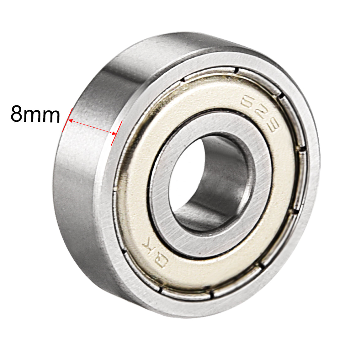 uxcell Uxcell Deep Groove Ball Bearings Metric Double Shielded Chrome Steel ABEC1 Z1 Level