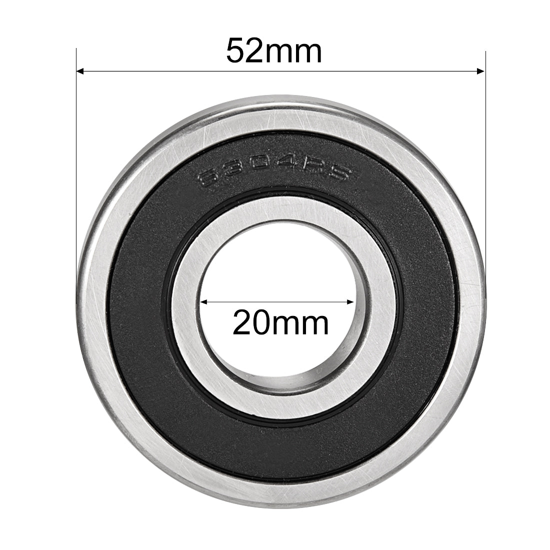 uxcell Uxcell Deep Groove Ball Bearings Metric Double Sealed Chrome Steel ABEC1 Z2 Level