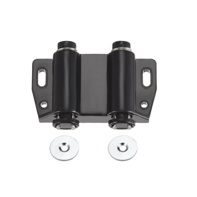 Harfington Uxcell Double Magnetic Touch Catch Latch Plastic PE Black for Cabinet Door Shutter