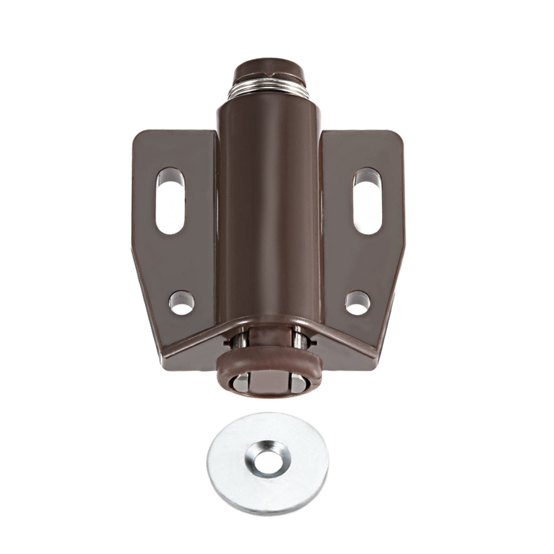 uxcell Uxcell Magnetic Touch Catch Latch Closures Nylon Brown for Cabinet Door Shutter