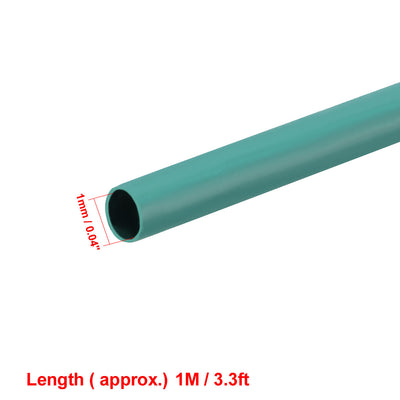 Harfington Uxcell Heat Shrink Tube 2:1 Electrical Insulation Tube Wire Cable Tubing Sleeving Wrap Green 1mm Diameter 1m Long