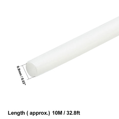 Harfington Uxcell Heat Shrink Tube 2:1 Electrical Insulation Tube Wire Cable Tubing Sleeving Wrap White 0.8mm Diameter 10m Long