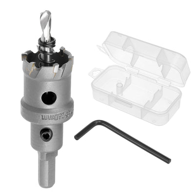 Harfington Uxcell Carbide Hole Saw Cutter Drill Bits for Stainless Steel Alloy Metal, 28mm