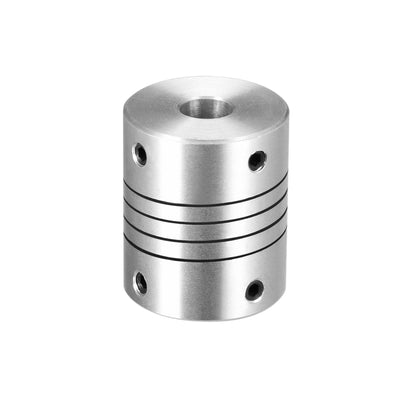 Harfington Uxcell 8mm to 8mm Aluminum Alloy Shaft Coupling Flexible Coupler Motor L30xD25