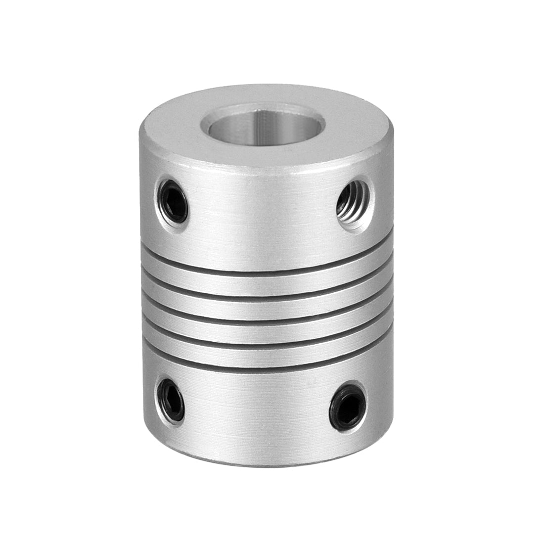 uxcell Uxcell 10mm to 10mm Aluminum Alloy Shaft Coupling Flexible Coupler Motor Connector Joint L25xD19 Silver