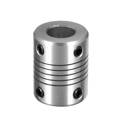 Harfington Uxcell 8mm to 10mm Aluminum Alloy Shaft Coupling Flexible Coupler Motor L25xD18