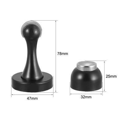 Harfington Uxcell 201 Stainless Steel Door Magnetic Catch Door Holder Stopper Screw Wall Mount Black