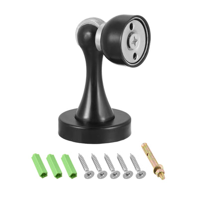 Harfington Uxcell 201 Stainless Steel Door Magnetic Catch Door Holder Stopper Screw Wall Mount Black