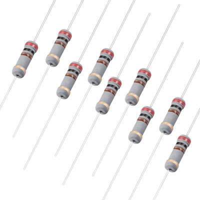 Harfington Uxcell 1W 200 Ohm Carbon Film Resistor 5% Tolerance 4 Color Bands Fixed Resistor 200Pcs