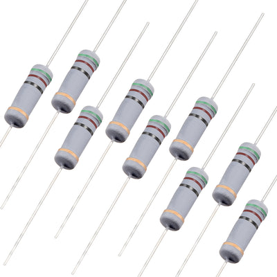 Harfington Uxcell 200pcs 1W 51 Ohm Carbon Film Resistor 5% Tolerance 4 Color Bands