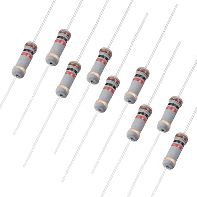 Harfington Uxcell 200pcs 1W 1K Ohm Carbon Film Resistor 5% Tolerance 4 Color Bands