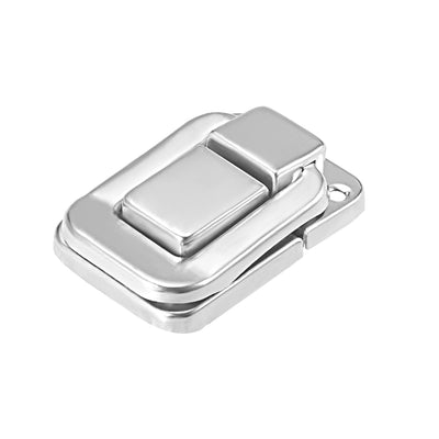 Harfington Uxcell Toggle Latch, 48mm Retro Style Silver Tone Decorative Hasp Jewelry Suitcase Box Catch w Screws