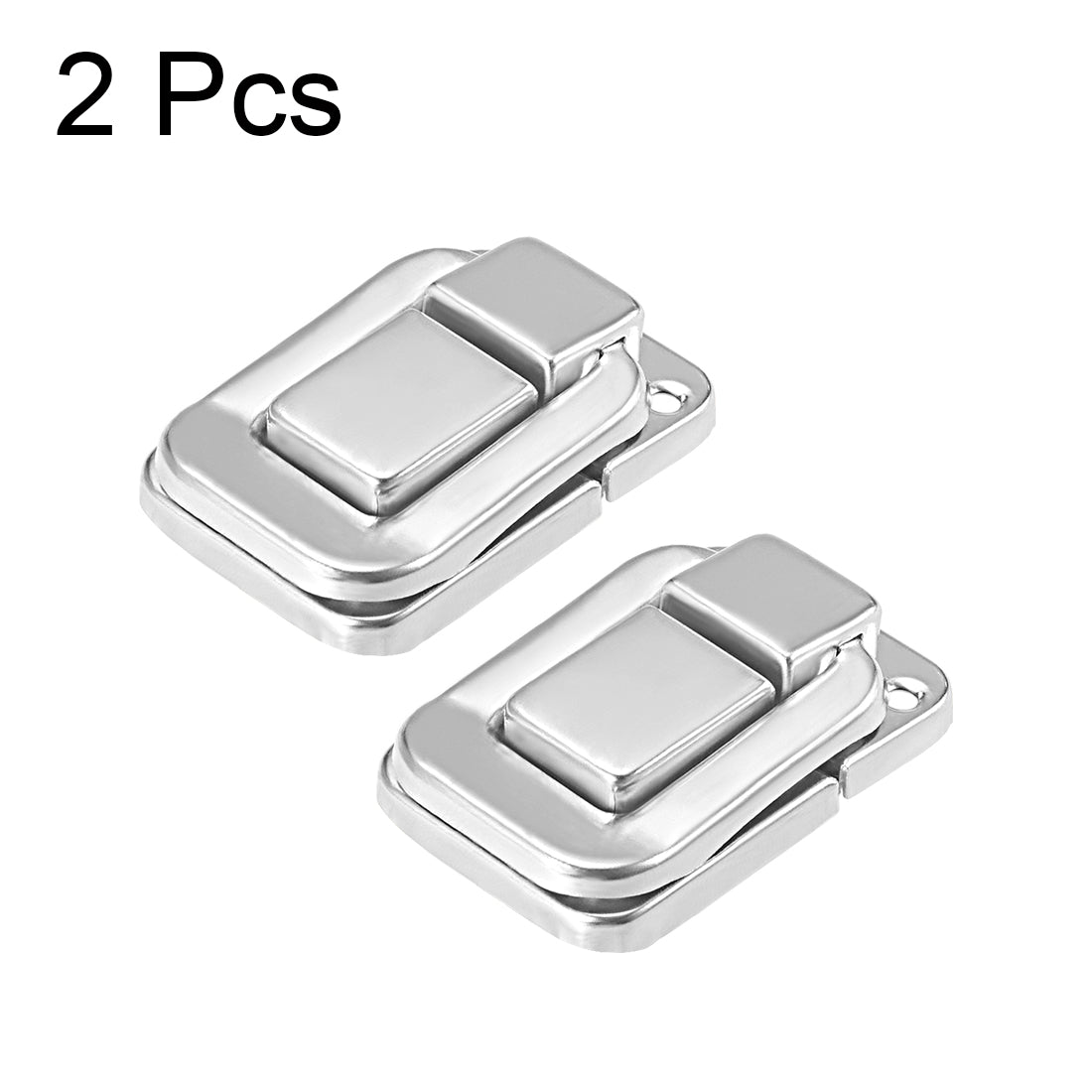 uxcell Uxcell Toggle Latch, 38mm Retro Style Silver Tone Decorative Hasp Jewelry Wooden Box Catch W Screws 2 Pcs