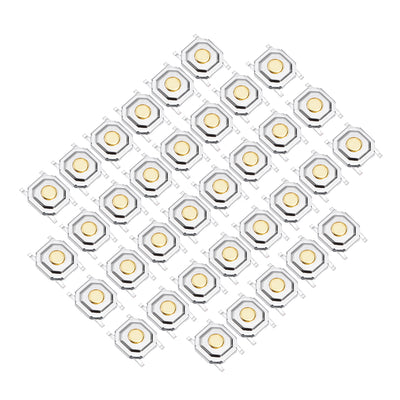 Harfington Uxcell 35PCS 5x5x1.5mm Momentary Panel PCB Surface Mounted Devices SMT Mount 4 Pins Push Button SPST Tactile Tact Switch