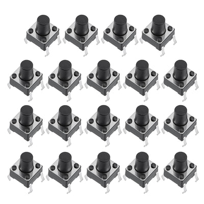 Harfington Uxcell 6x6x8mm Panel Mini/Micro/Small PCB Momentary Tactile Tact Push Button Switch DIP 19PCS