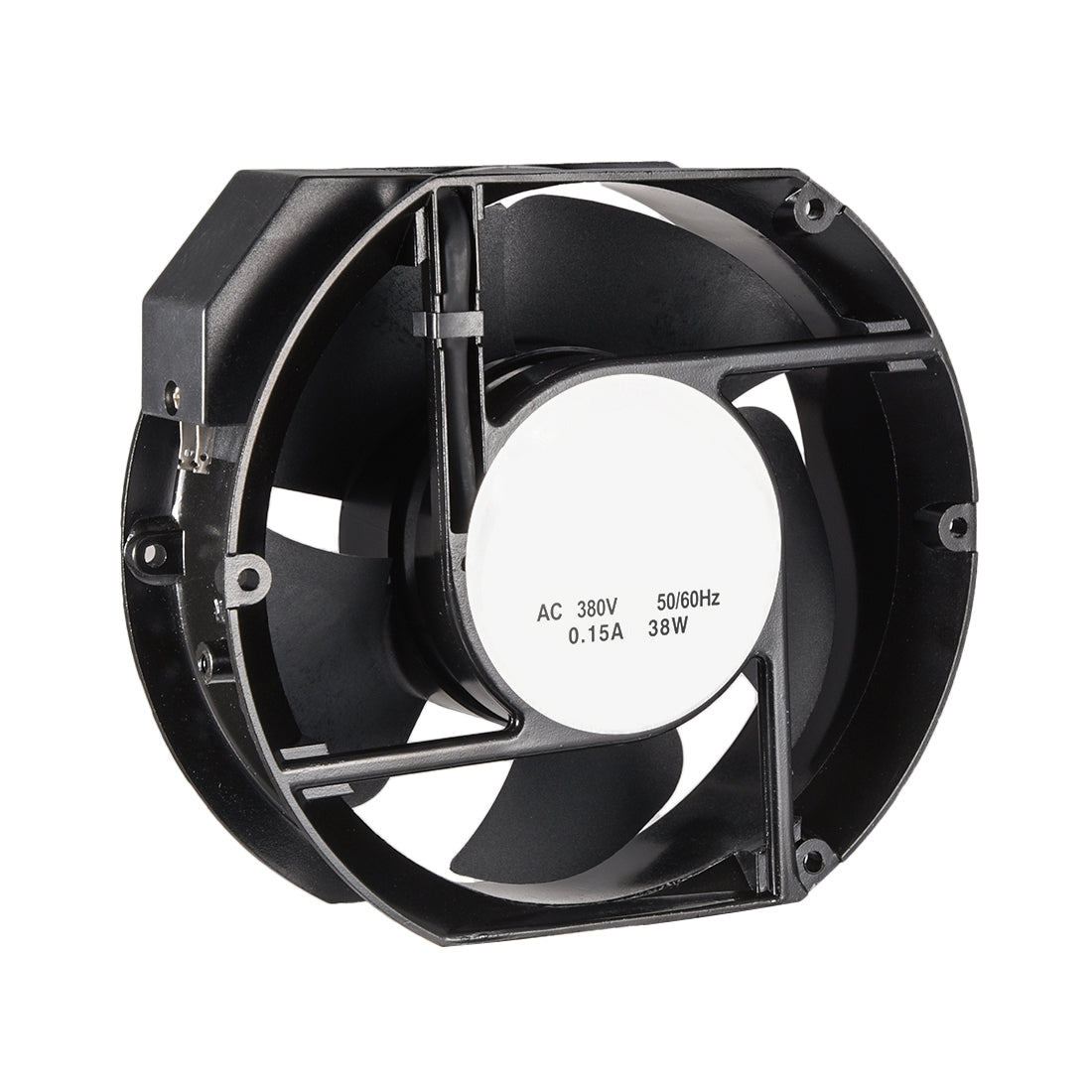 uxcell Uxcell Cooling Fan 170mm x 150mm x 51mm FP-108EX-S1-B AC 380V 0.15A Dual Ball Bearings