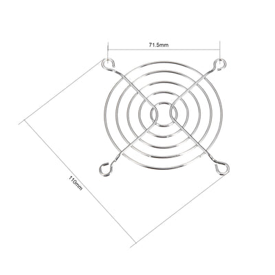 Harfington Uxcell 3 Packungen Lüftergitter Fingerschutz 110mmx110mm fuer 80mmx80mm Computer