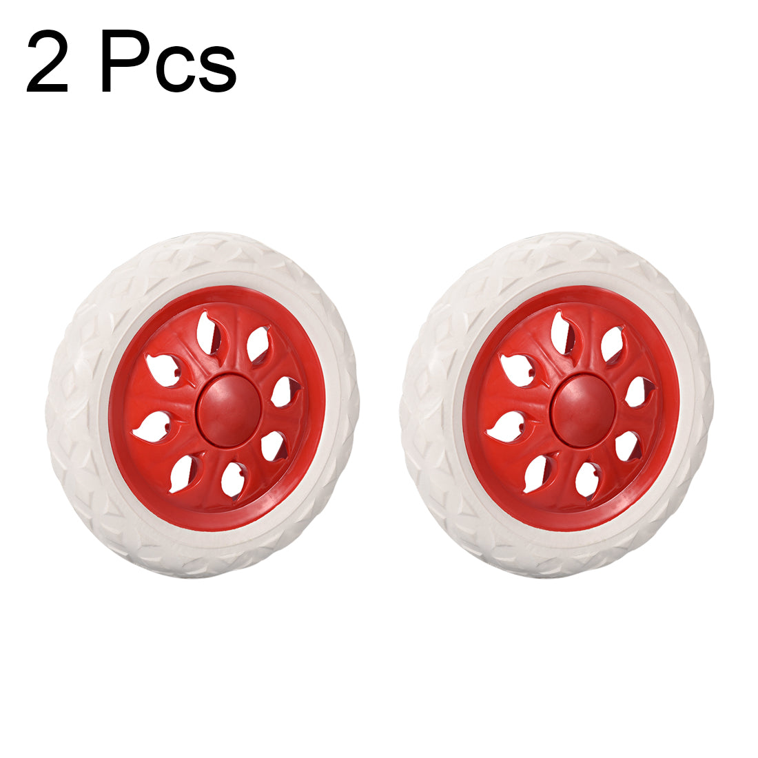 uxcell Uxcell Shopping Cart Wheels Trolley Caster Replacement mm Dia Rubber Foaming 2pcs