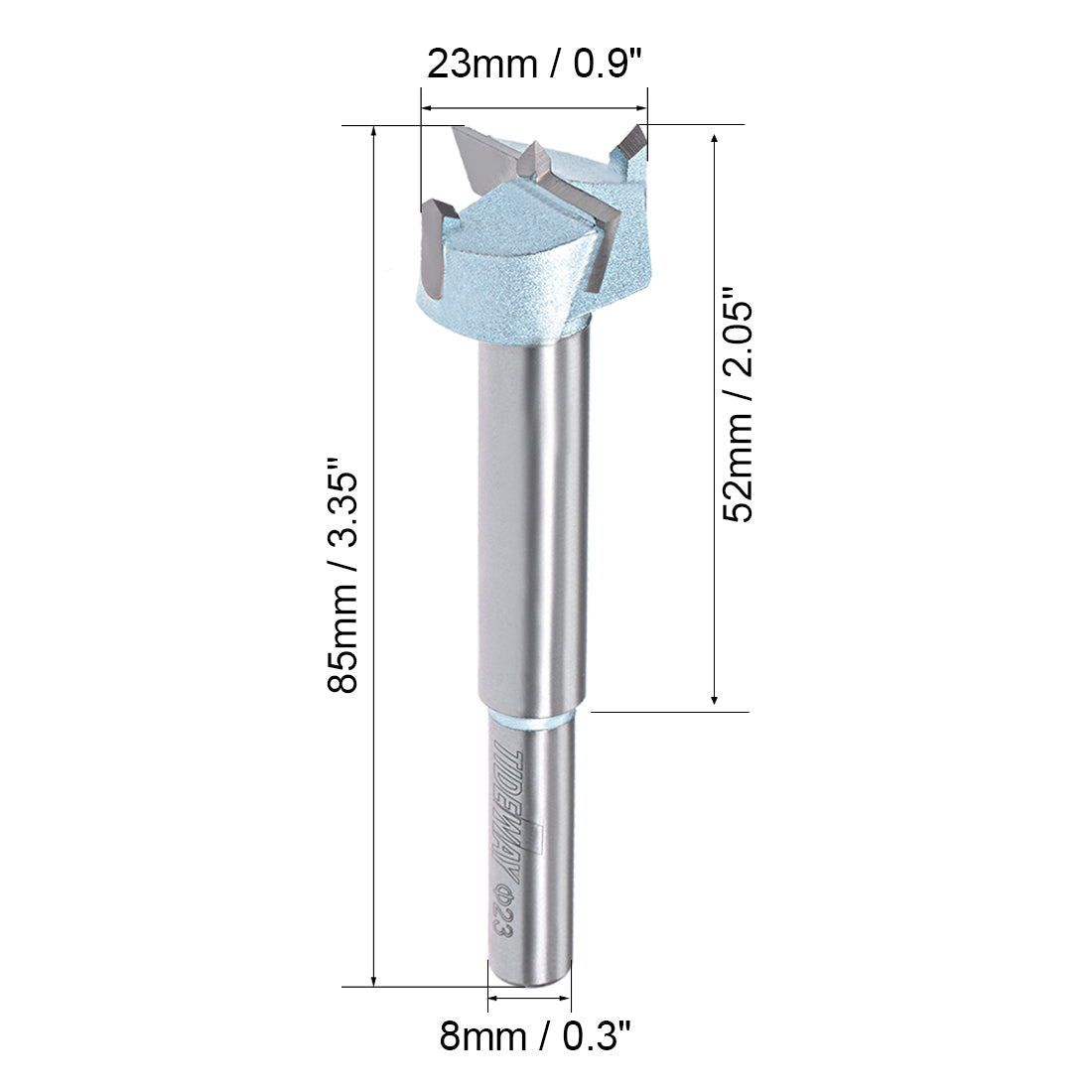 uxcell Uxcell Hinge Boring Forstner Drill Bit with 10mm Round Shank