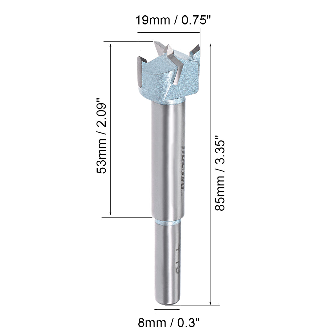 uxcell Uxcell Hinge Boring Forstner Drill Bit with 10mm Round Shank