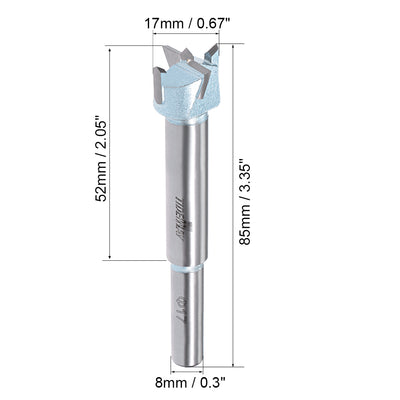 Harfington Uxcell Hinge Boring Forstner Drill Bit with 10mm Round Shank