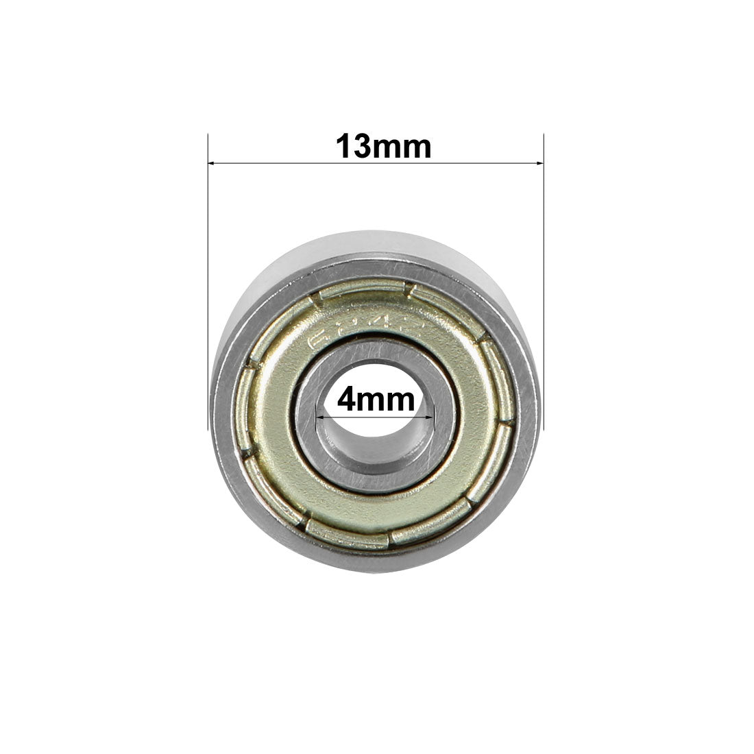 uxcell Uxcell Deep Groove Ball Bearing 624ZZ Double Shield, 4 x 13 x 5mm Carbon Steel Bearings, 1pcs