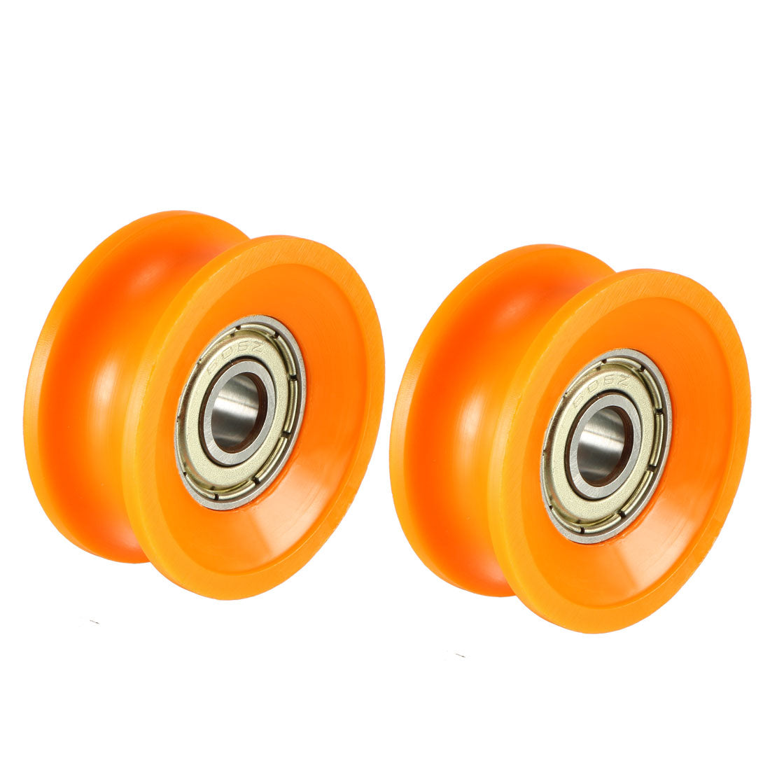 uxcell Uxcell 2pcs 2.5mm Deep Metal V Groove Guide Bearing Pulley Rail Ball Wheel 6x30x13mm