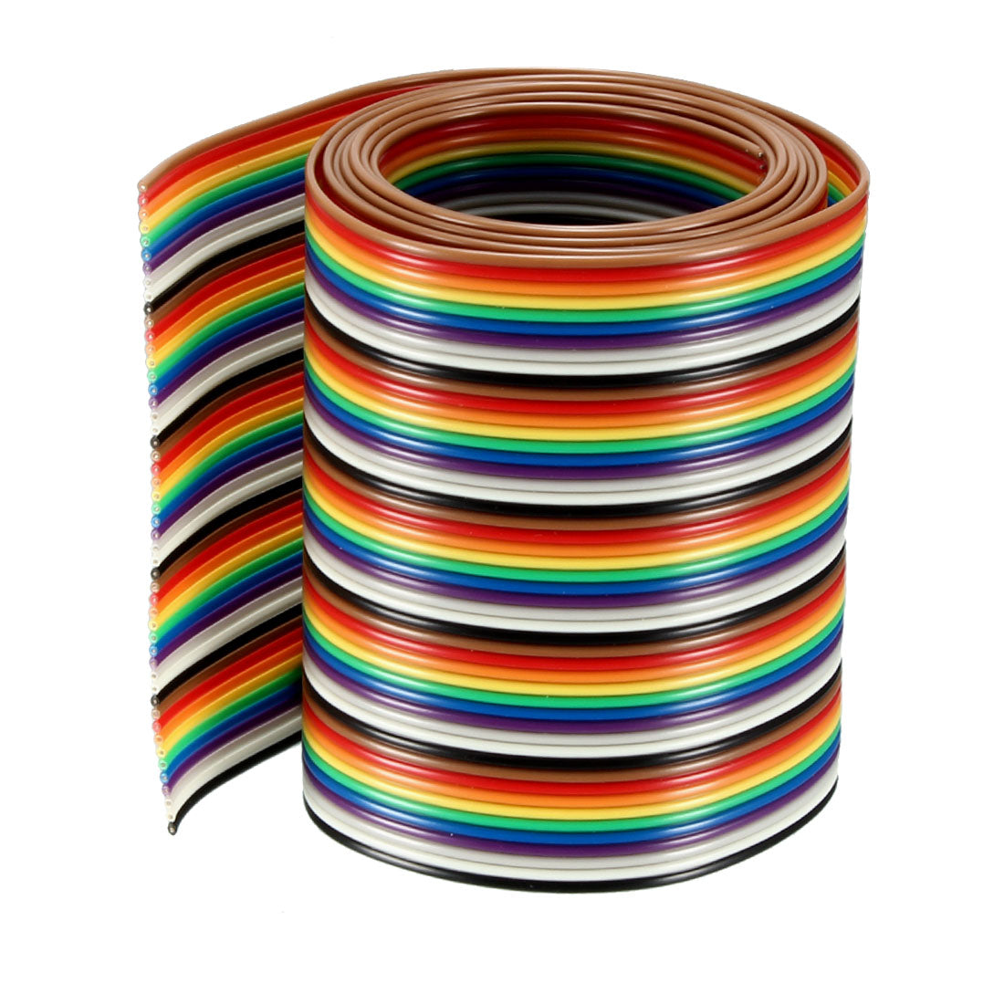 uxcell Uxcell Flat Ribbon Cable 50P Rainbow IDC Wire 1.27mm Pitch 1m Long