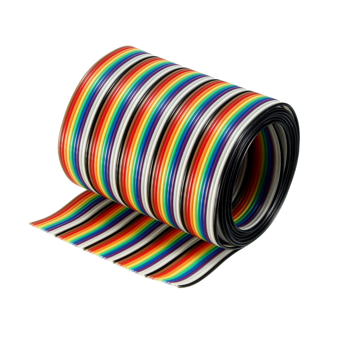 uxcell Uxcell Flat Ribbon Cable 50P Rainbow IDC Wire 1.27mm Pitch 1m Long