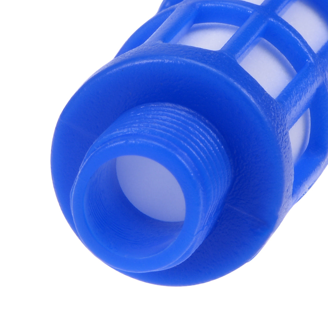 uxcell Uxcell 10 Stücke plastische Pneumatische Endschalldämpfer Schalldämpfer 1/8 PT Blau