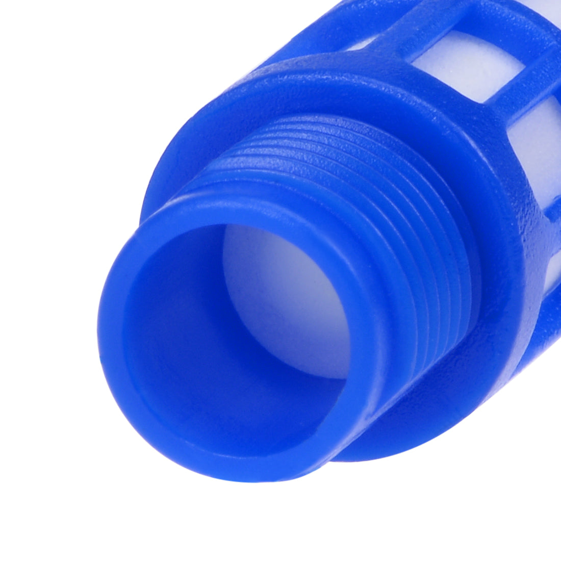 uxcell Uxcell 5 Stücke plastische Pneumatische Endschalldämpfer Schalldämpfer 1/4 PT Blau DE de