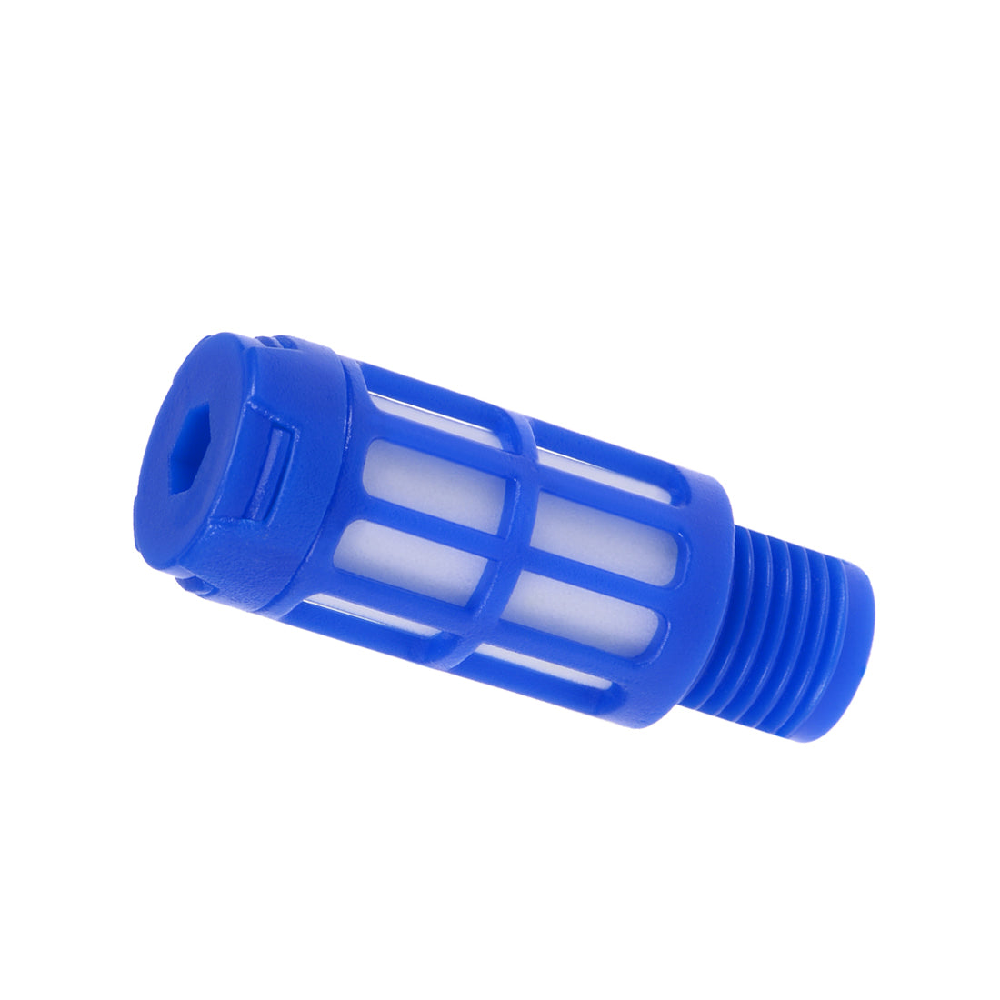 uxcell Uxcell 10 Stücke plastische Pneumatische Endschalldämpfer Schalldämpfer Blau DE de