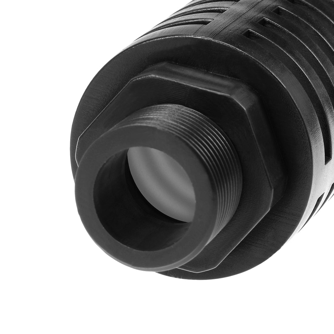 uxcell Uxcell 2 Stücke plastische Pneumatische Endschalldämpfer Schalldämpfer 3/4 PT Schwarz DE de