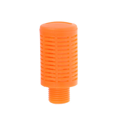 Harfington Uxcell 10 Stücke plastische Pneumatische Endschalldämpfer Schalldämpfer 1/8 PT Orange DE de