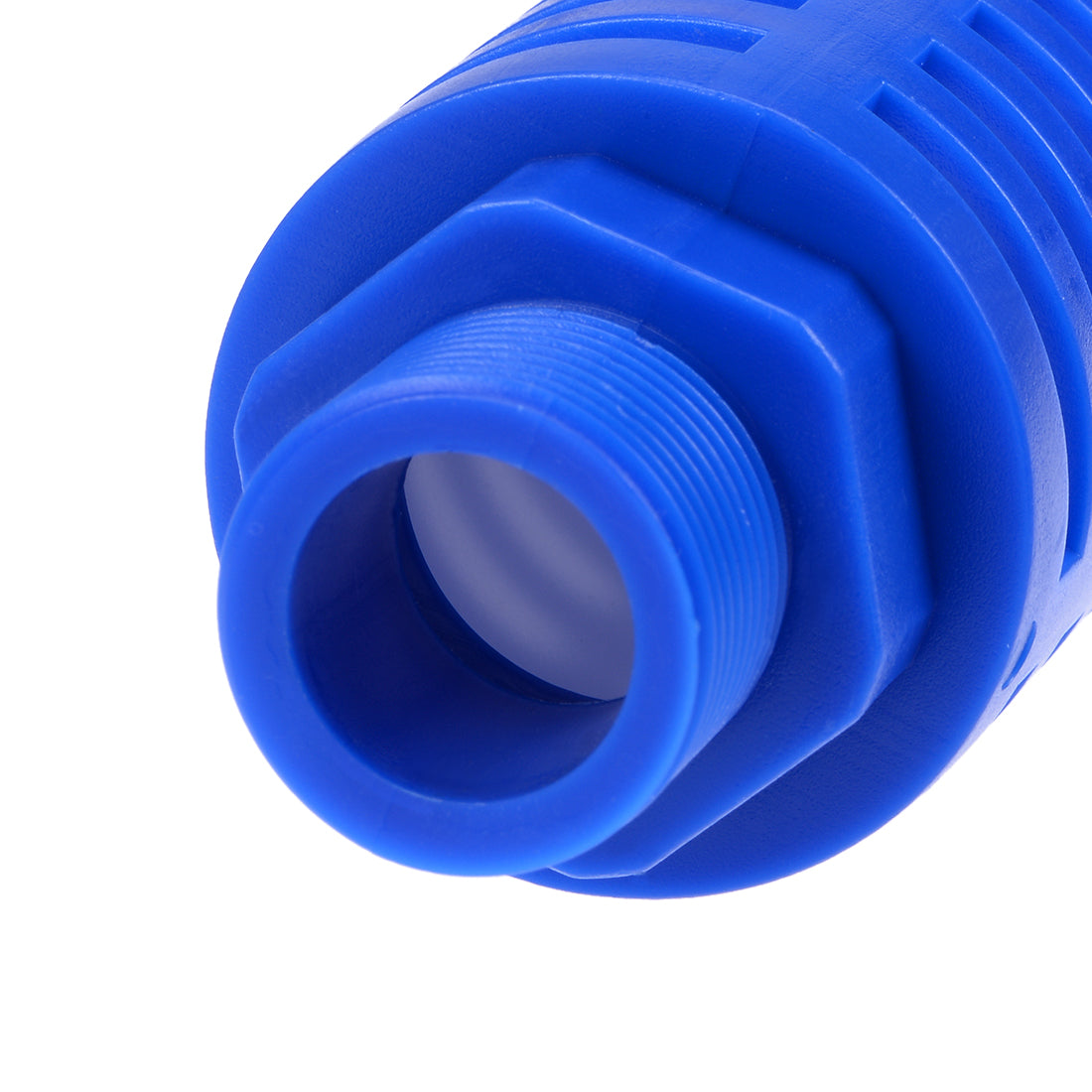 uxcell Uxcell 2 Stücke plastische Pneumatische Endschalldämpfer Schalldämpfer 3/4 PT Blau DE de