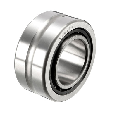 Harfington Uxcell Needle Roller Bearing, With Inner Race, Oil Hole, Open End, Steel Cage, Metric