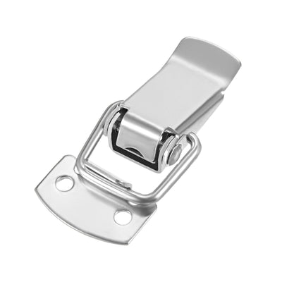 Harfington Uxcell 2 pcs 304 Stainless Steel Spring Loaded Toggle Case Box Chest Trunk Latch Catches Hasps Clamps, 49mm Overall Length