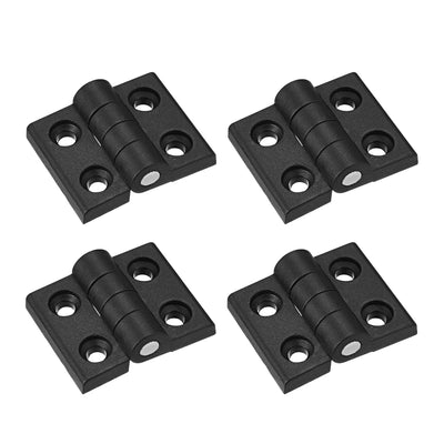 Harfington Uxcell 4pcs Cabinet Gate Closet Door 57mm Length ABS Nylon Hinge