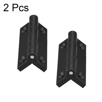 Harfington Uxcell 2pcs Cabinet Gate Closet Door 102mm Length ABS Nylon Hinge