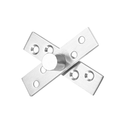 Harfington Uxcell 1 Set Stainless Steel 360 Degree Door Pivot Hinge 75 x 17mm