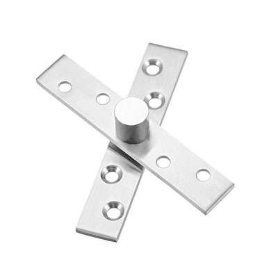 Harfington Uxcell 4 Sets Stainless Steel 360 Degree Door Pivot Hinge 95 x 18mm