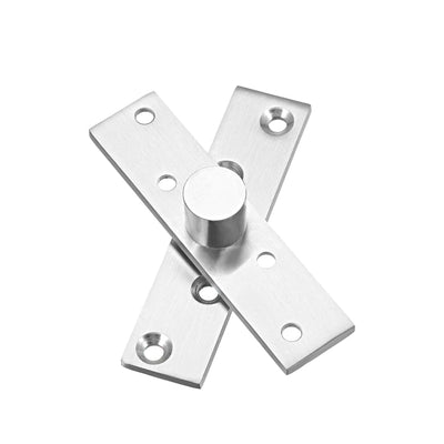 Harfington Uxcell 2 Sets Stainless Steel 360 Degree Door Pivot Hinge 100 x 24mm