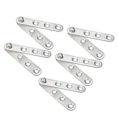 Harfington Uxcell 5 Sets Stainless Steel 360 Degree Rotating Door Pivot Hinge 60mm x 11mm